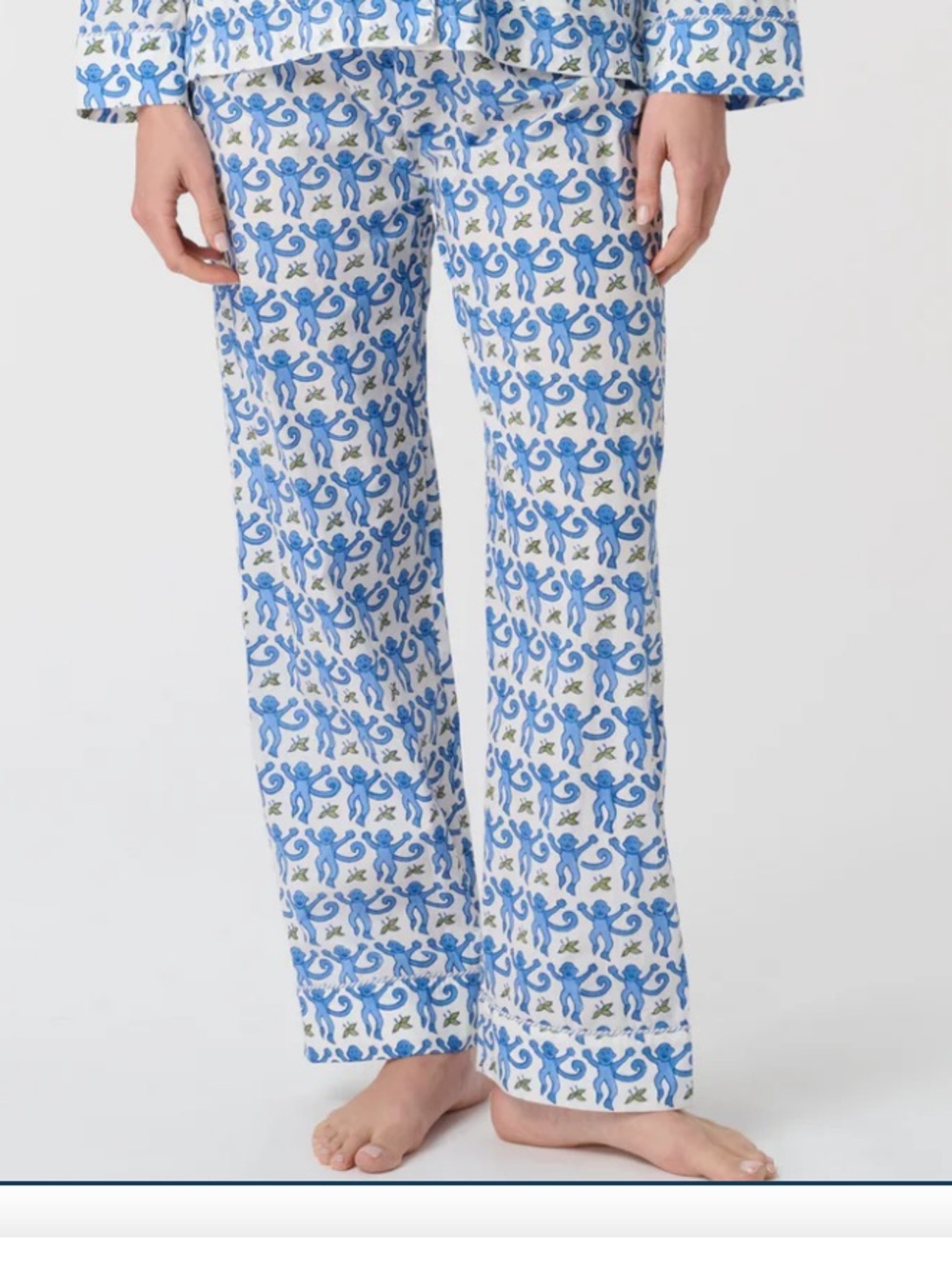 Roller Rabbit Monkey Loungewear Printed Pajama Pants